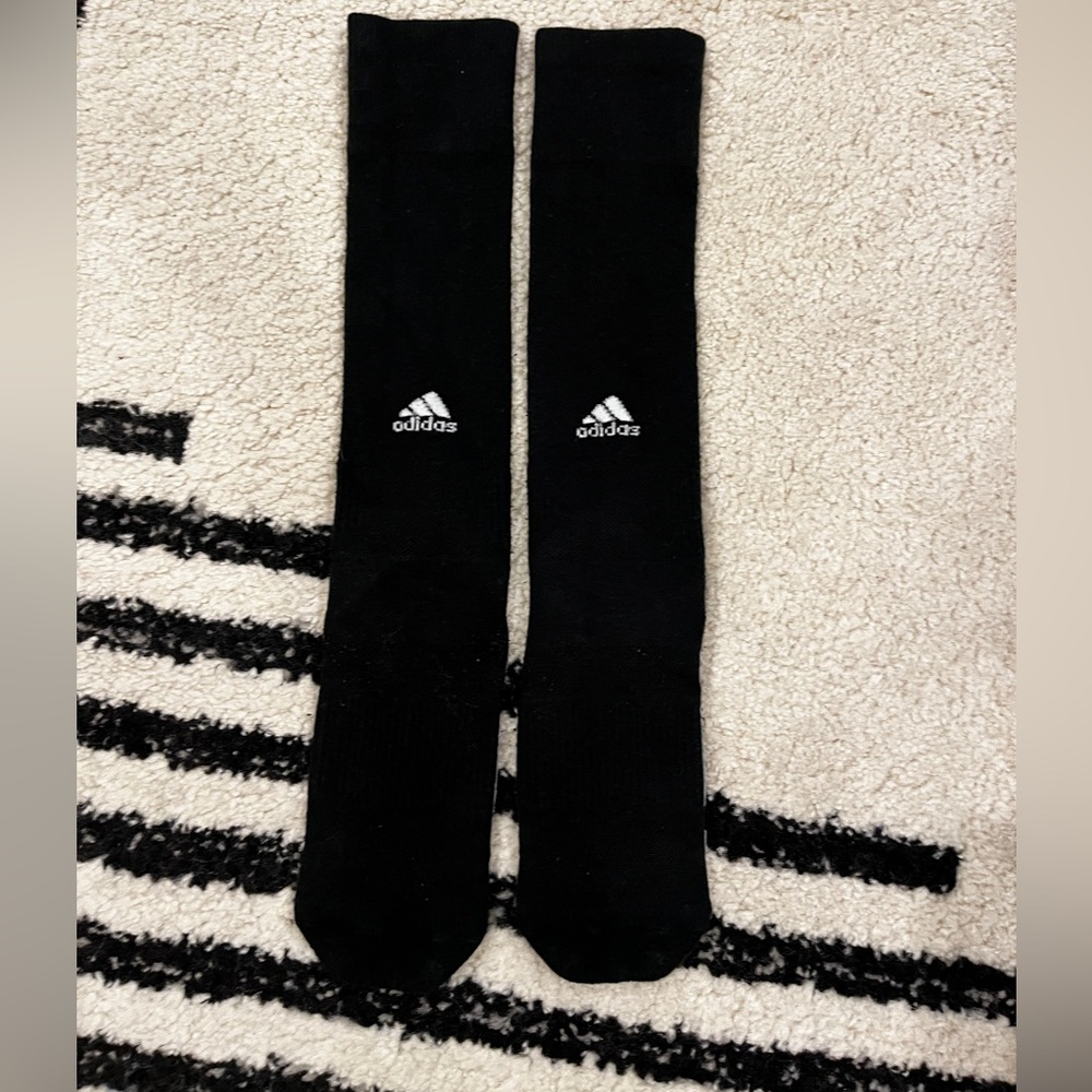 Men’s black adidas baseball socks, size M. Gently worn. Smoke free home.
